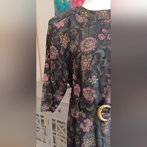 Vintage Willy's Influence Floral Dress With Matching Belt - Picture 2 of 11